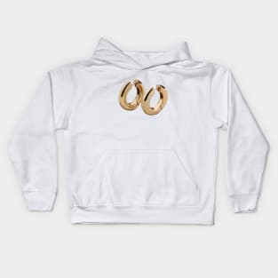 gold hoops Kids Hoodie